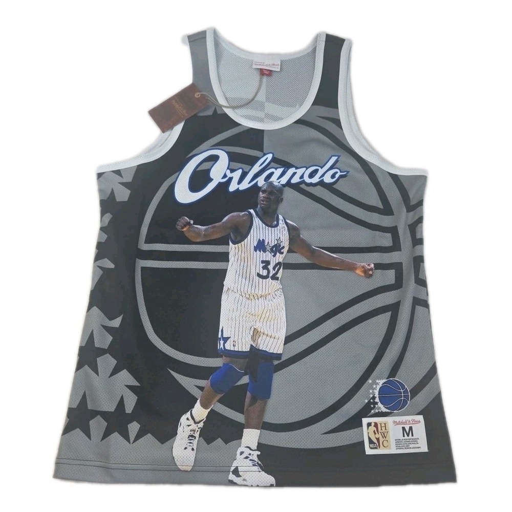 Mitchell & Ness Shaq Orlando Magic NBA Sublimated Player Jersey Tank Size M